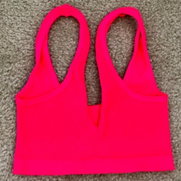 🔥 NWOT!! 🔥 Free People Happiness Runs scoop neck sport bra Size M/L - Picture 7 of 12